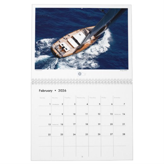 Cory Silken Photographie Calendrier de navigation (Feb 2026)