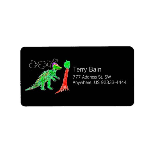 Corythosaurus Etiket (Voorkant)