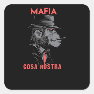 Cosa Nostra Vierkante Sticker