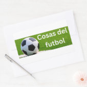Cosas del futbol rechthoekige sticker (Envelop)