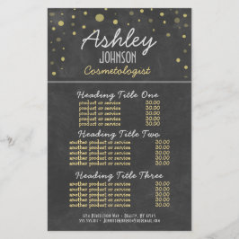 Cosemtoloog Chalkboarddiensten en prijsstelling