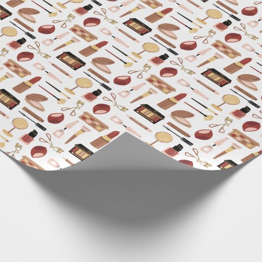 Cosmetic Makeup Pattern Cadeaupapier (Hoek)