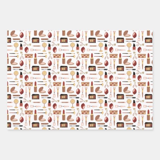 Cosmetic Makeup Pattern Inpakpapier Vel (Voorkant)