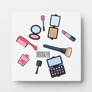 Cosmetica/make-up cartoon illustratie fotoplaat