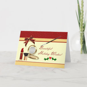 Cosmetica make-up kerst vakantie Kaart