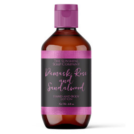 Cosmetica of zeep Verpakkingsetiket Zwart + Fuchsi Etiket