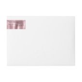 Cosmetica potje label - geborsteld roze Folie (Voorkant)