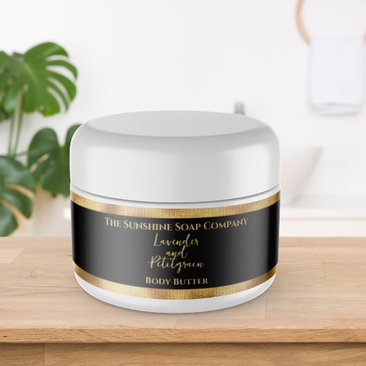 Cosmetica Potlabel - Zwart en Goud