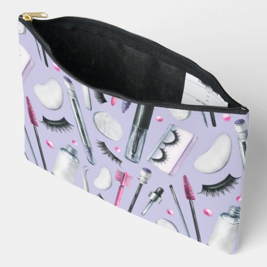  Cosmetics Watercolor Pattern Etui (Open)