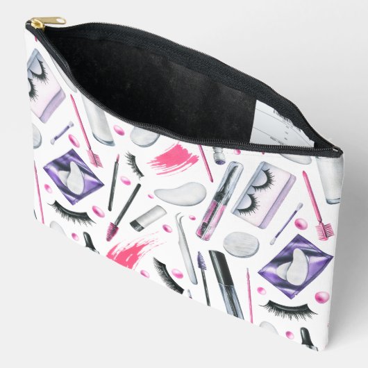  Cosmetics Watercolor Pattern Etui (Open)