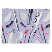  Cosmetics Watercolor Pattern Groot Cadeauzakje (Achterkant)