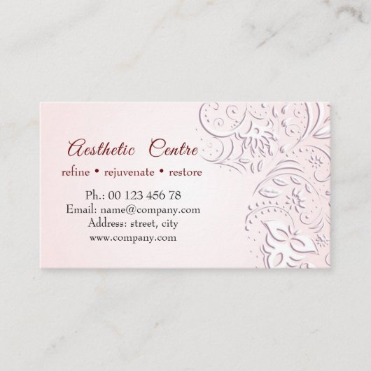 Cosmétique, beauté & maquillage carte de visite ce (Devant)