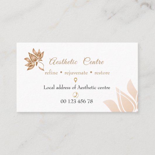 Cosmétique, beauté & maquillage carte de visite ce (Devant)