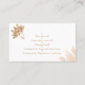 Cosmétique, beauté & maquillage carte de visite ce (Dos)