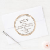 Cosmétique blanc et perle Étiquette de bocal (Enveloppe)