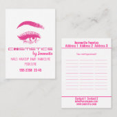 Cosmétique - Carte de visite (Devant / Derrière)