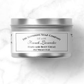 Cosmétique étanche blanche Étiquette 1" x 7"