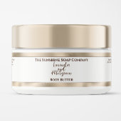 Cosmétique Étiquette de bocal - Blanc avec huile d