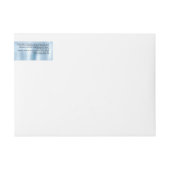 Cosmétique Étiquette de jarre - Brossé Bleu Bébé h (Devant)