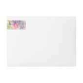 Cosmétique Étiquette de jarre - Florales Pastel mu (Devant)