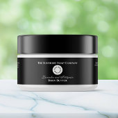 Cosmétique Étiquette de jarre - Noir avec logo