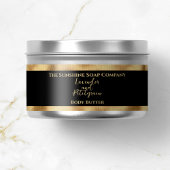 Cosmétique Étiquette de jarre - Noir et Or