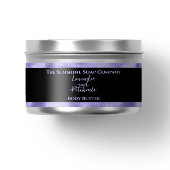 Cosmétique Étiquette de jarre - noir et violet