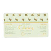 Cosmétique Feuille rétro do-it-yourself Étiquette  (Devant)