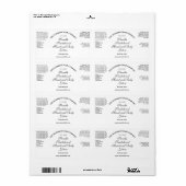 Cosmétique Vintage classique Étiquette bouteille (Feuille entière)