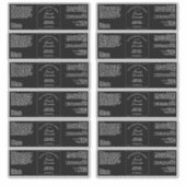 Cosmétiques Black Waterproof Étiquette 2" x 6" (Devant)