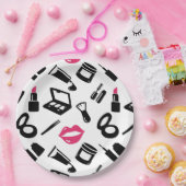 Cosmetisch patroon papieren bordje (Feest)