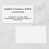 Cosmetisch Visitekaartje met laag bereik (Voorkant / Achterkant)