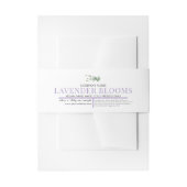 Cosmetische bar zeep buik band label wrap lavendel uitnodigingen wikkel (Voorkant Voorbeeld)