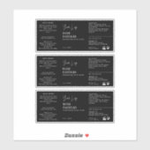 Cosmetische Dropper Flaceletiket Sticker (Vel)