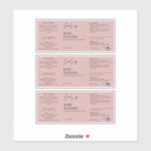 Cosmetische Dropper Flaceletiket Sticker (Vel)