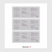 Cosmetische Dropper Flaceletiket Sticker (Vel)