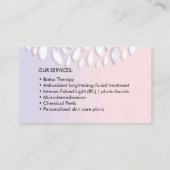 Cosmetische make up studio visitekaartje (Achterkant)