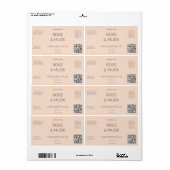 Cosmetische Olielabels/Druppelflesje met Qrcode Etiket (Full Sheet)