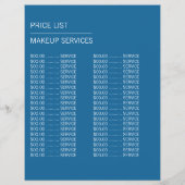 Cosmetische selectie, Makeup Artist Adverteren Flyer (Achterkant)