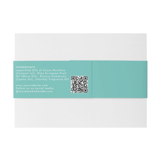 Cosmetische staaf - Sjabloon - Etiket - verpakking Uitnodigingen Wikkel (Achterkant Voorbeeld)