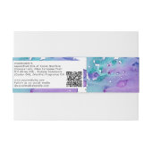 Cosmetische staaf zeep band Etiket Paars Uitnodigingen Wikkel (Achterkant Voorbeeld)