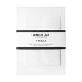 Cosmetische staaf zeep Belly Band Label Wrap Logo Uitnodigingen Wikkel (Voorkant Voorbeeld)