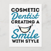 Cosmetische Tandarts Tandheelkunde Glimlach Stijl Briefkaart (Voorkant)