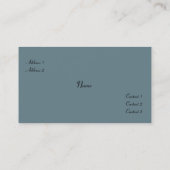 Cosmetische Visitekaartje (Achterkant)