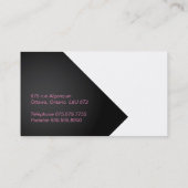 Cosmétologie de visite de cartes (Dos)