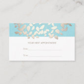 Cosmetologie Feuille Salon Rappel de rendez-vous (Devant)