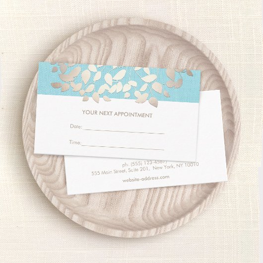 Cosmetologie Feuille Salon Rappel de rendez-vous