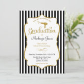 Cosmetologie Graduation Faire-part Invitation (Debout devant)