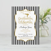 Cosmetologie Graduation Party Invitation Beauté (Debout devant)
