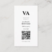 Cosmetologist Foto QR Code Visitekaartje (Achterkant)